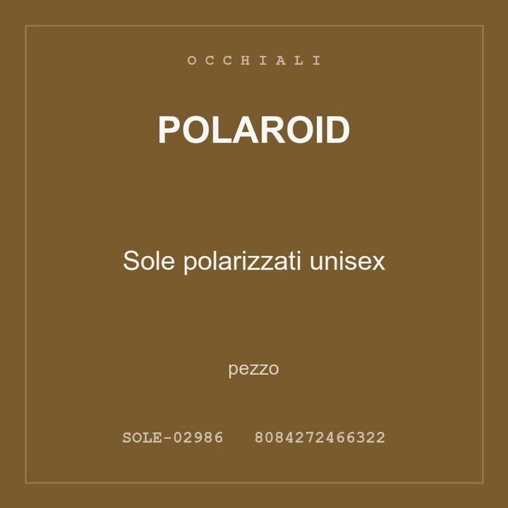 Polaroid Sole polarizzati unisex — conf. 3 pz