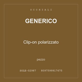 Generico Clip-on polarizzato — pezzo