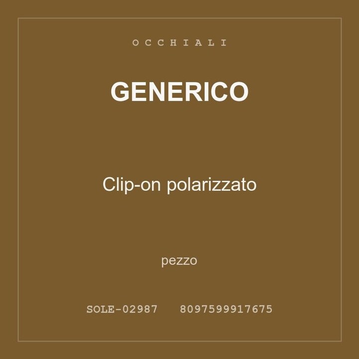 Generico Clip-on polarizzato — pezzo
