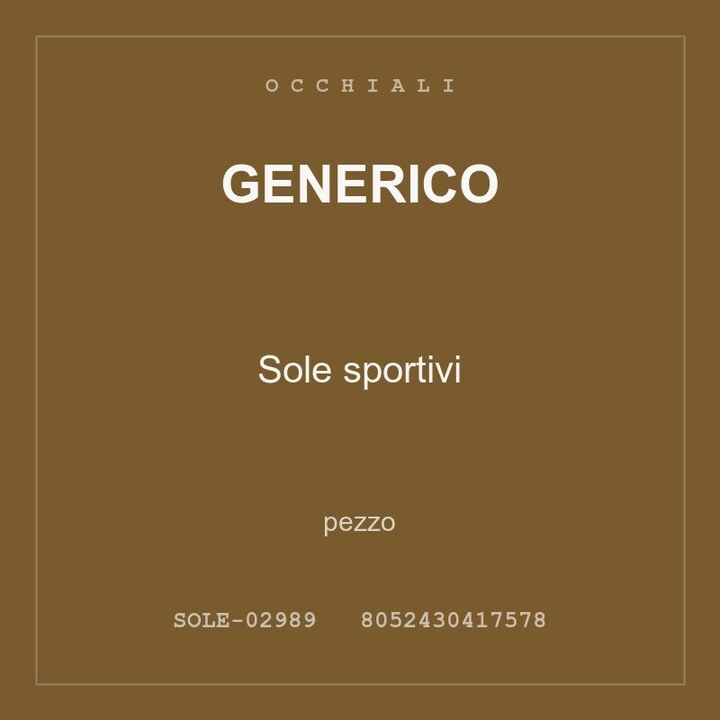 Generico Sole sportivi — pezzo