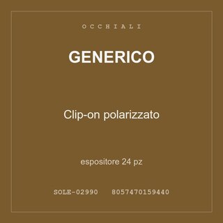 Generico Clip-on polarizzato — espositore 12 pz