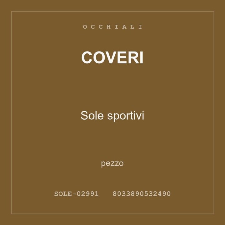 Coveri Sole sportivi — pezzo