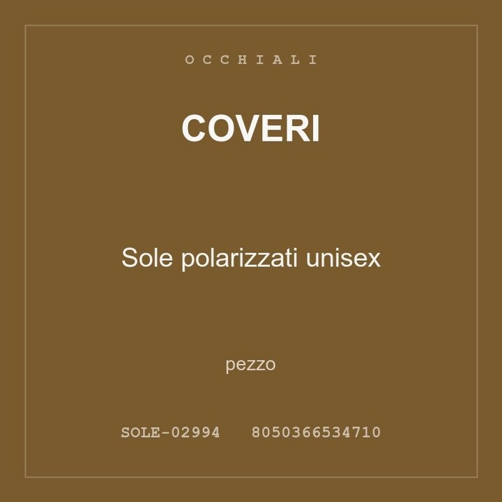 Coveri Sole polarizzati unisex — pezzo