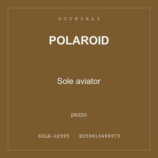 Polaroid Sole aviator — conf. 2 pz