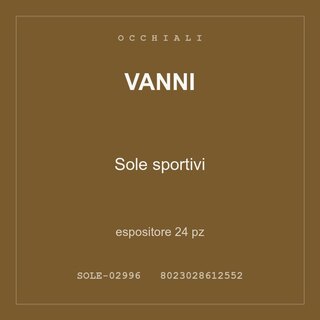 Vanni Sole sportivi — espositore 24 pz