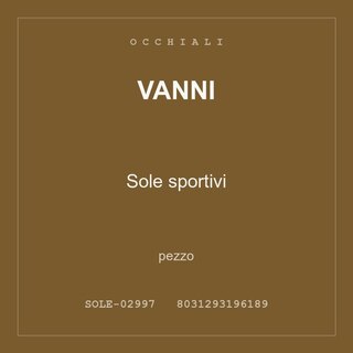 Vanni Sole sportivi — pezzo