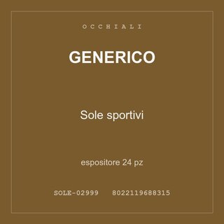Generico Sole sportivi — espositore 12 pz