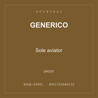 Generico Sole aviator — pezzo