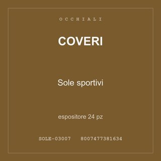 Coveri Sole sportivi — espositore 24 pz