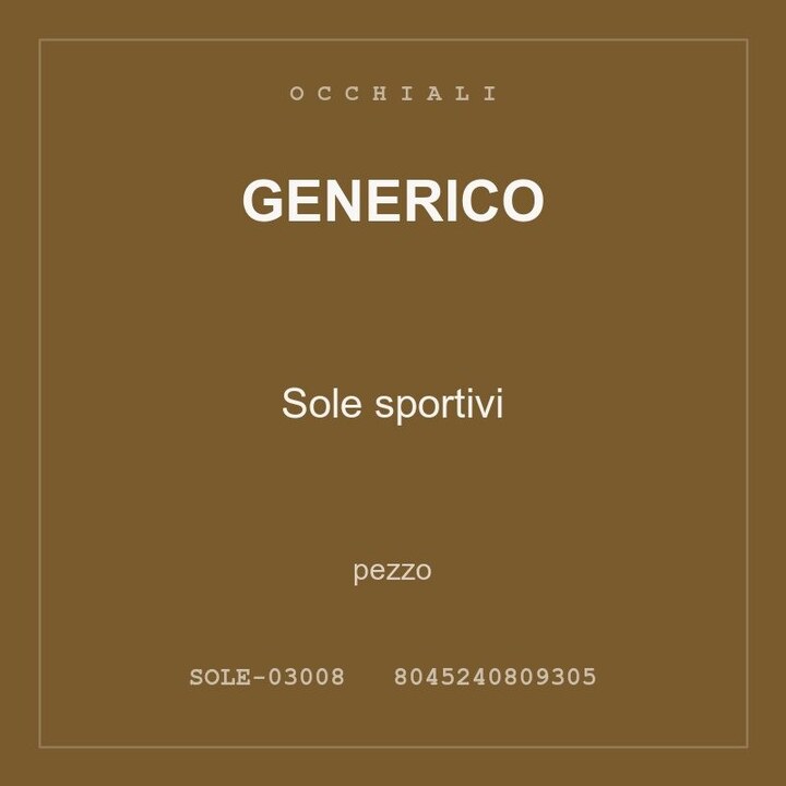 Generico Sole sportivi — conf. 2 pz