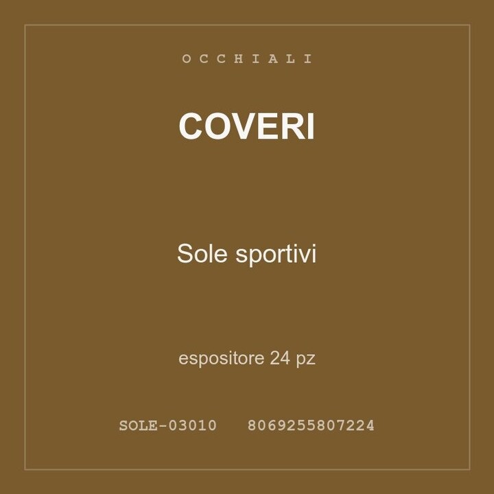 Coveri Sole sportivi — espositore 12 pz