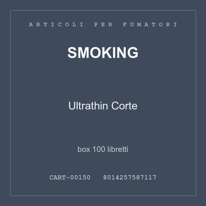 CARTINE CORTA DOP. SMOKING BROWN 1X25