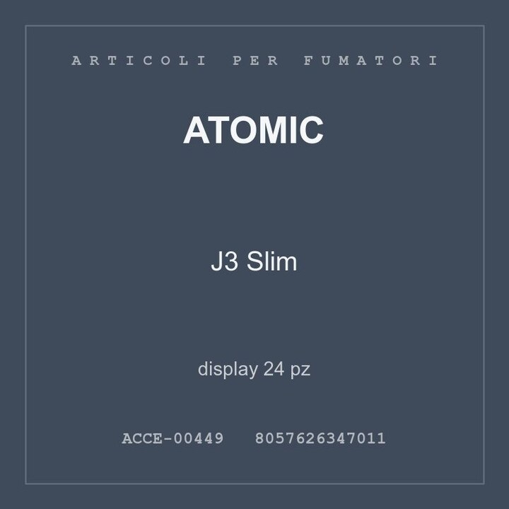 Atomic J3 Slim — display 12 pz