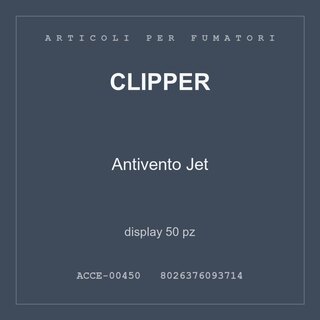 Clipper Antivento Jet — display 25 pz