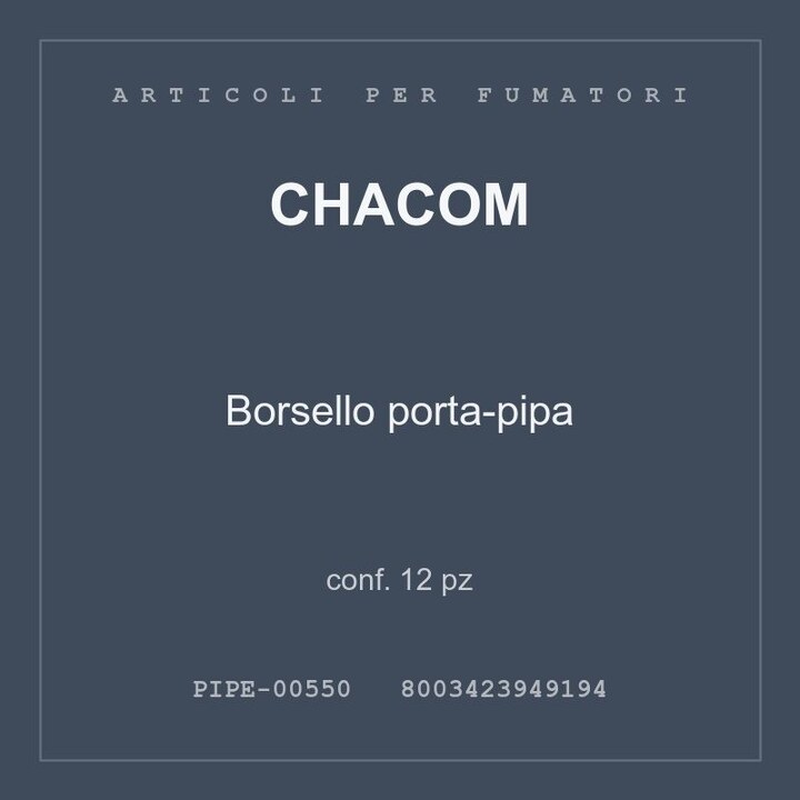 Chacom Borsello porta-pipa — conf. 6 pz