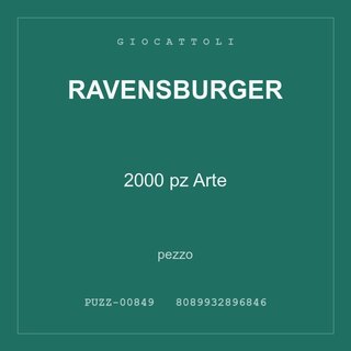 Ravensburger 2000 pz Arte — conf. 2 pz