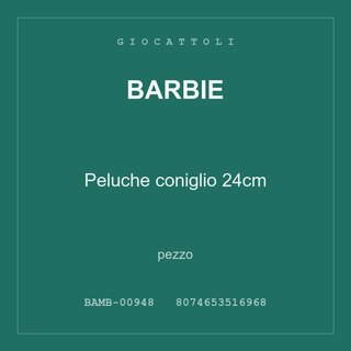 Barbie Peluche coniglio 24cm — conf. 2 pz