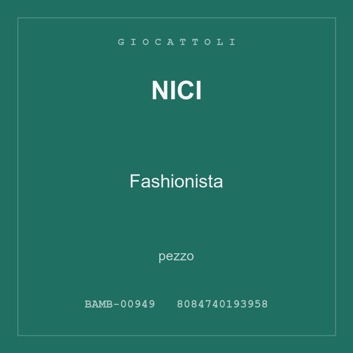 Nici Fashionista — conf. 4 pz