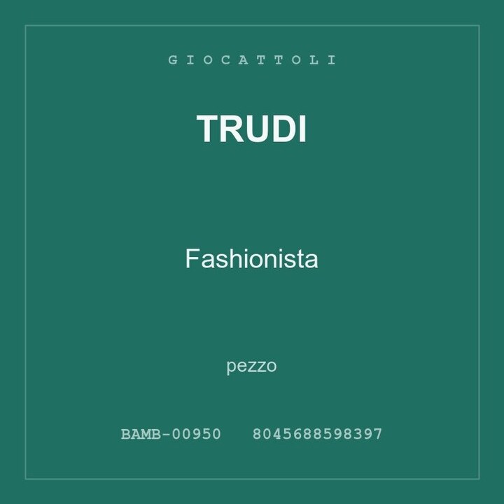 Trudi Fashionista — conf. 3 pz