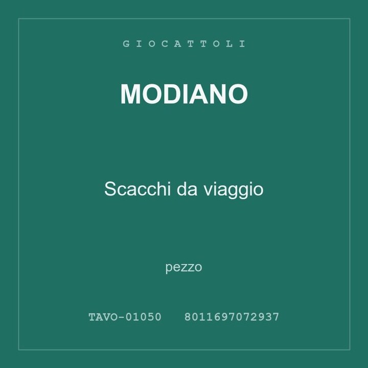 Modiano Scacchi da viaggio — pezzo