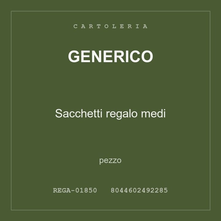 Generico Sacchetti regalo medi — conf. 3 pz