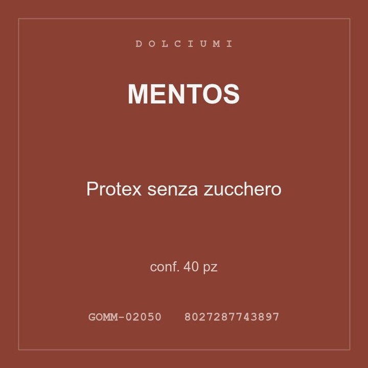 Mentos Protex senza zucchero — conf. 20 pz