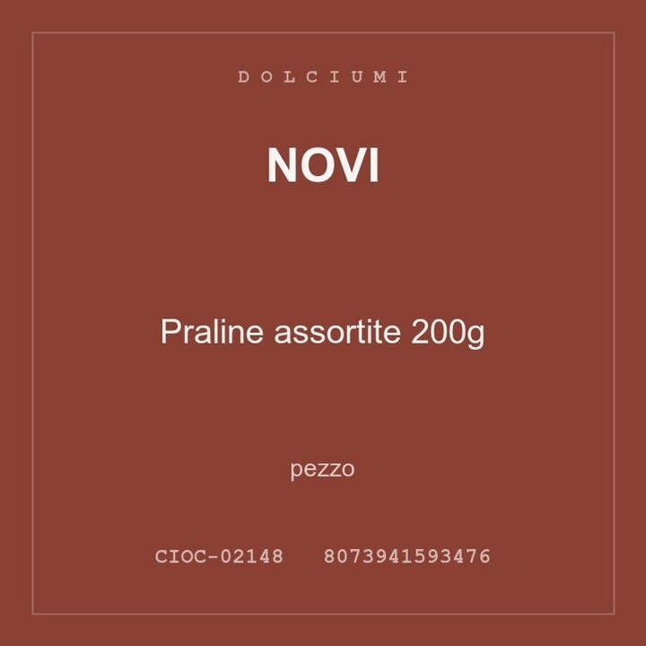 Novi Praline assortite 200g — pezzo