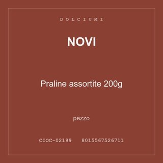 Novi Praline assortite 200g — conf. 2 pz