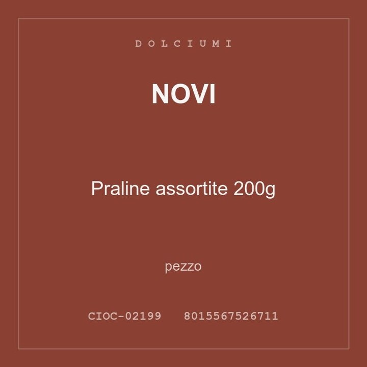 Novi Praline assortite 200g — conf. 2 pz