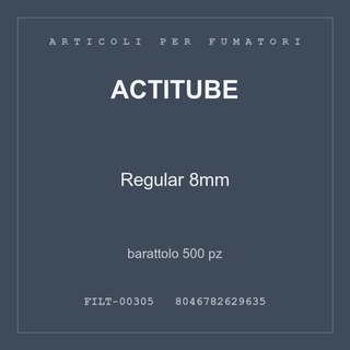 BOX DA 40 BS CONTENENTE 250 FILTRI 6 MM LISCI