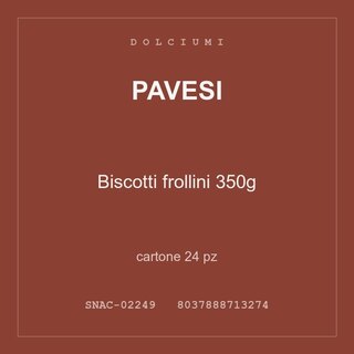 Pavesi Biscotti frollini 350g — cartone 12 pz