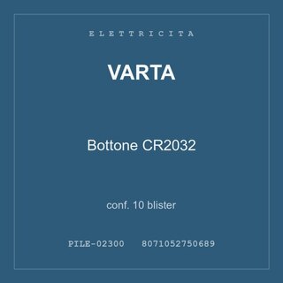 Varta Bottone CR2032 — conf. 10 blister