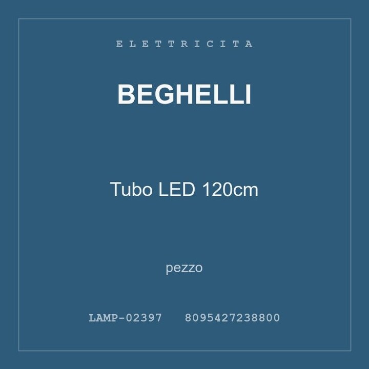 Beghelli Tubo LED 120cm — pezzo