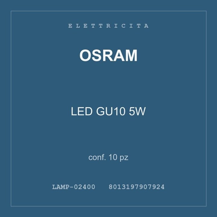Osram LED GU10 5W — conf. 5 pz