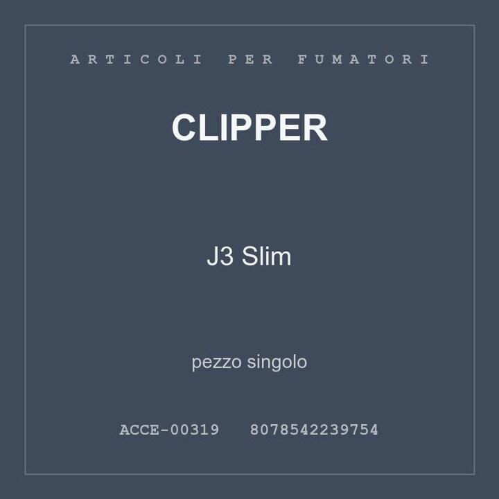 Clipper J3 Slim — pezzo singolo