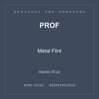 Prof Metal Flint — display 50 pz
