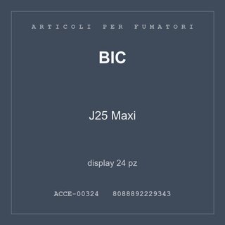 BIC J25 Maxi — display 24 pz
