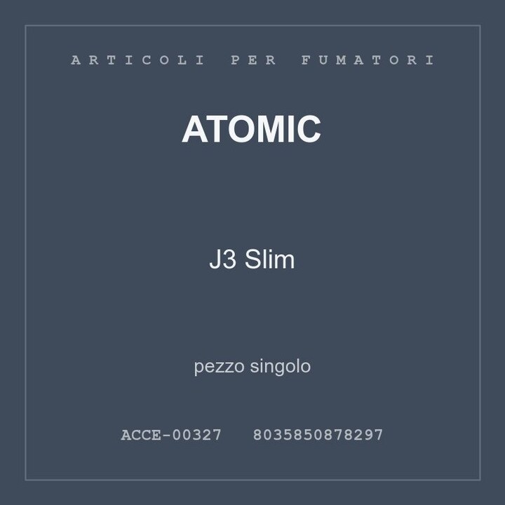 Atomic J3 Slim — pezzo singolo