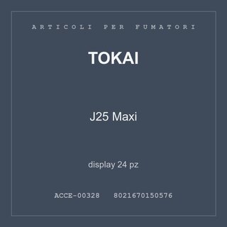 Tokai J25 Maxi — display 24 pz