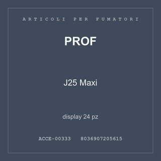 Prof J25 Maxi — display 24 pz