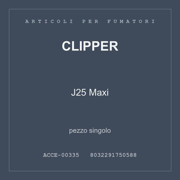 Clipper J25 Maxi — pezzo singolo