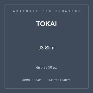 Tokai J3 Slim — display 50 pz