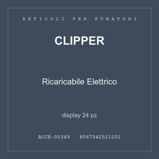 Clipper Ricaricabile Elettrico — display 24 pz