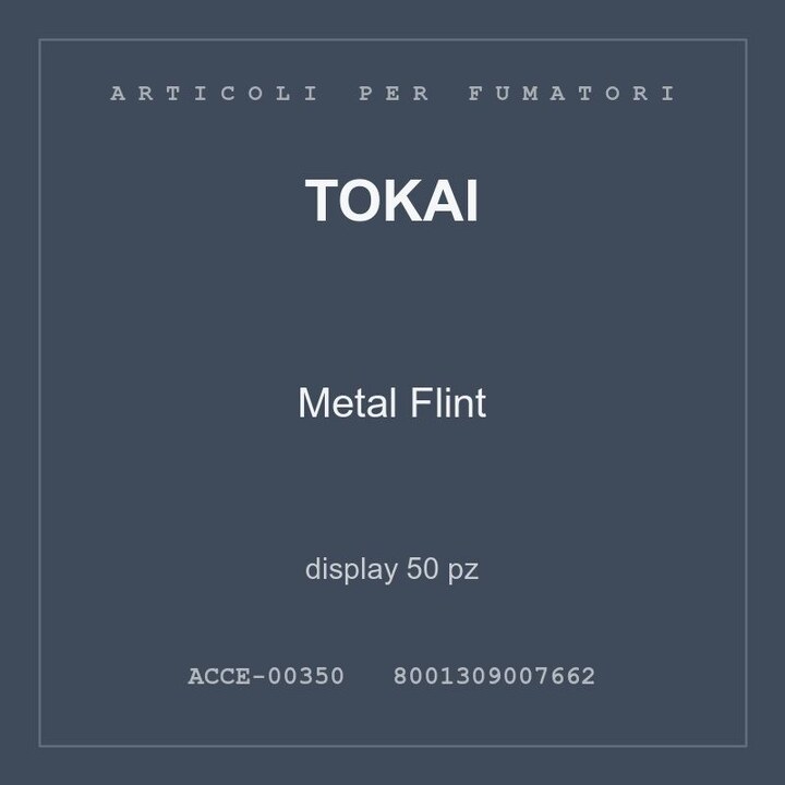 Tokai Metal Flint — display 50 pz