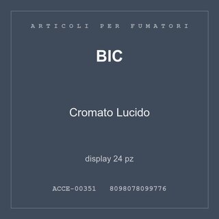 BIC Cromato Lucido — display 24 pz