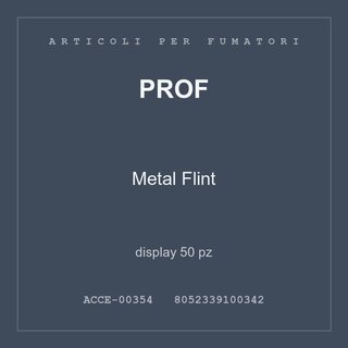 Prof Metal Flint — display 25 pz