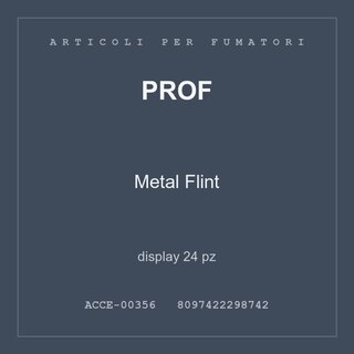 Prof Metal Flint — display 24 pz