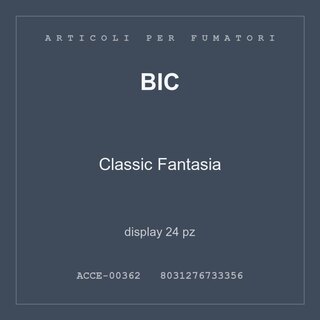 BIC Classic Fantasia — display 12 pz
