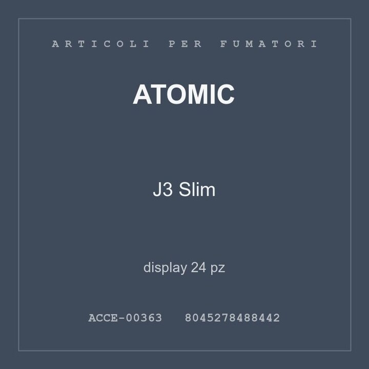 Atomic J3 Slim — display 24 pz