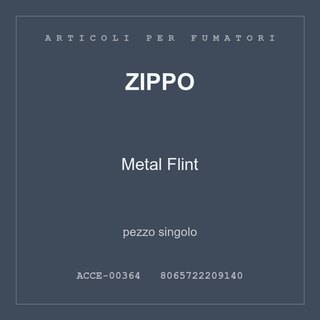 Zippo Metal Flint — conf. 2 pz